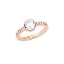   s.Oliver ékszer Női gyűrű nemesacél IP rózsa 202616 52 (16.5 mm Ø)