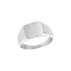   s.Oliver ékszer férfi gyűrű nemesacél Siegelring ezüst 202743 64 (20.3 mm Ø)