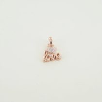   Esprit nyaklánc kiegészítő Charms gyöngy nemesacél rosegold LOVE cirkónia ESCH016