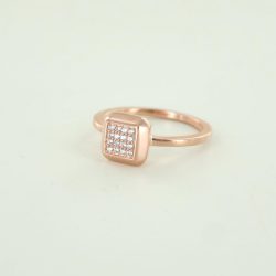  Esprit Női gyűrű nemesacél rosegold cirkónia Gr.56 ESRG024