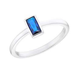   s.Oliver ékszer Női gyűrű ezüst 925 cirkónia kék 203144 58 (18.4 mm Ø)