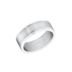   s.Oliver ékszer férfi gyűrű nemesacél ezüst 203553 60 (19.1 mm Ø)