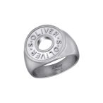   s.Oliver ékszer férfi gyűrű nemesacél ezüst 203685 64 (20.3 mm Ø)