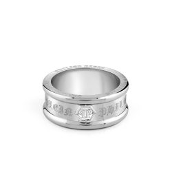   Philipp Plein férfi gyűrű nemesacél ezüst GOTHIC nap PJTEA01R 60 (19.1 mm Ø)