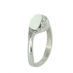   Skagen Női gyűrű ezüst fehér Zyrkonia JRSW021 S6 Gr. 52 (16,5)