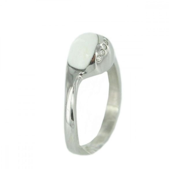 Skagen Női gyűrű ezüst fehér Zyrkonia JRSW021 S7 Gr. 54 (17,3)