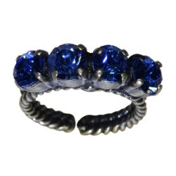 Konplott gyűrű színű kígyó kék Saphir SS 29