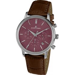 JACQUES LEMANS férfi barna Quartz óra karóra 1-209E