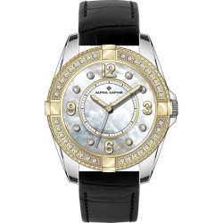 ALPHA SAPHIR női fekete Quartz óra karóra 365B