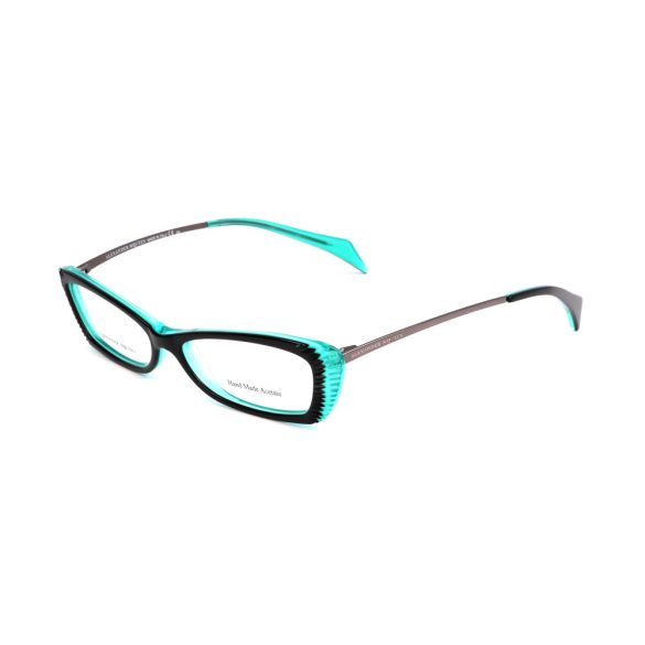 ALEXANDER MCQUEEN női ruténium szürke, türkiz és fekete szemüvegkeret szemüvegkeret AMQ4163R2K