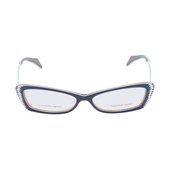 ALEXANDER MCQUEEN női kék, fehér és narancssárga szemüvegkeret szemüvegkeret AMQ4163W0C