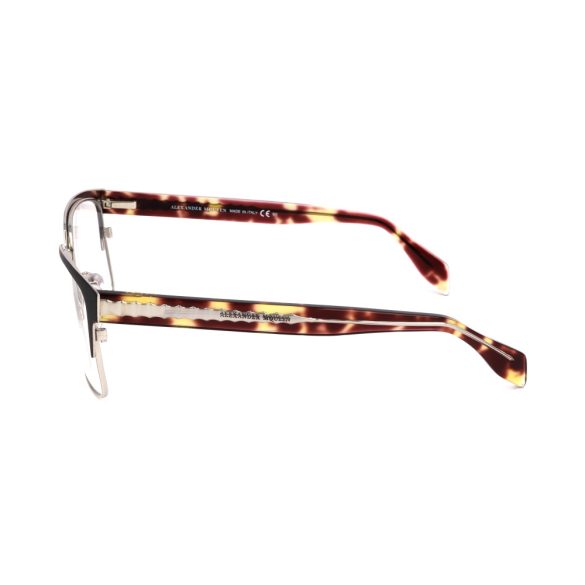ALEXANDER MCQUEEN női fekete és barna köves szemüvegkeret szemüvegkeret AMQ42578SM