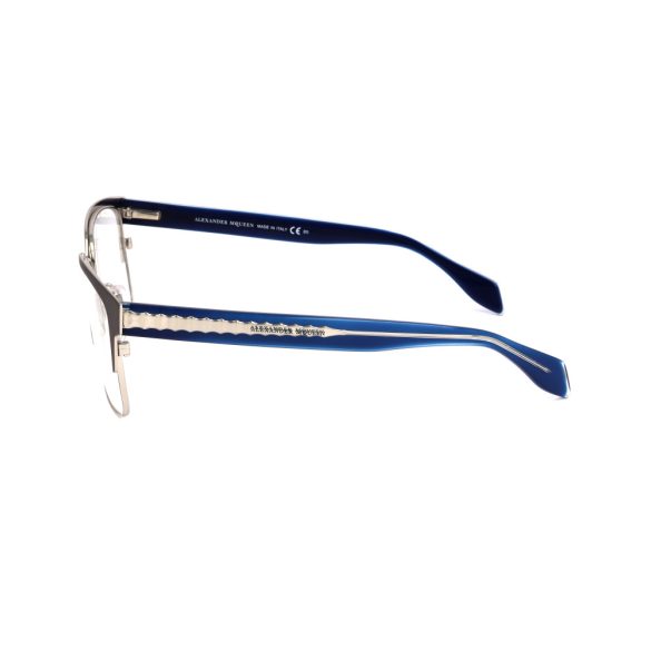 ALEXANDER MCQUEEN női matt ruténium szürke és kék szemüvegkeret szemüvegkeret AMQ42578SN