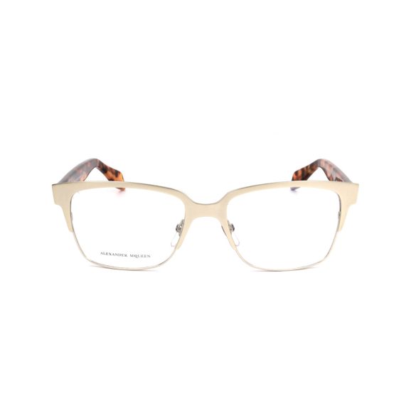 ALEXANDER MCQUEEN női matt arany és barna szemüvegkeret szemüvegkeret AMQ42578SO