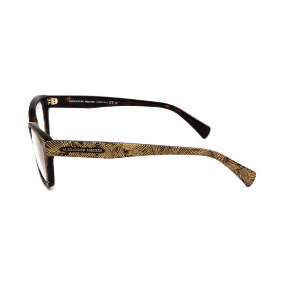 ALEXANDER MCQUEEN női arany és barna szemüvegkeret szemüvegkeret AMQ4268OFN