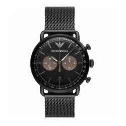 ARMANI férfi fekete Quartz óra karóra AR11142