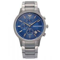 ARMANI férfi ezüst Quartz óra karóra AR11215