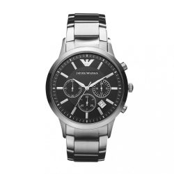 ARMANI férfi ezüst QUARZT óra karóra AR2434