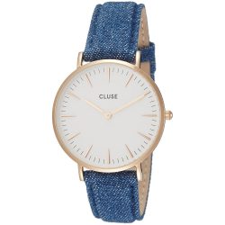 CLUSE Unisex férfi női kék Quartz óra CL18025