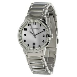   CHRONOTECH Unisex férfi női ezüst Quartz óra karóra CT7325MG