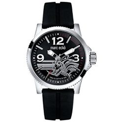 MARC ECKO férfi fekete Quartz óra karóra E08503G1