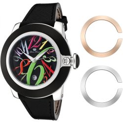 GLAM ROCK női fekete Quartz óra karóra GR32018