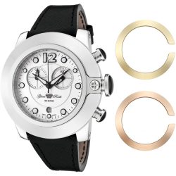 GLAM ROCK női fekete Quartz óra karóra GR32155