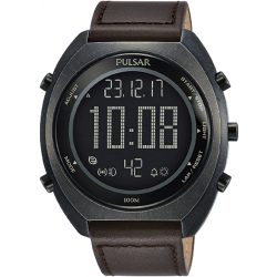 PULSAR férfi fekete Quartz óra karóra P5A029X1