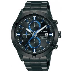 PULSAR férfi fekete Quartz óra karóra PM3173X1