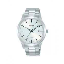PULSAR férfi ezüst Quartz óra karóra PS9665X1