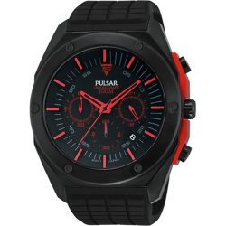 PULSAR férfi fekete Quartz óra karóra PT3463X1