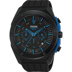 PULSAR férfi fekete Quartz óra karóra PT3465X1