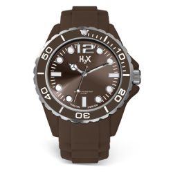 HAUREX Unisex férfi női barna Quartz óra karóra SM382UM1