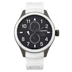 SUPERDRY férfi fehér Quartz óra karóra SYG110W