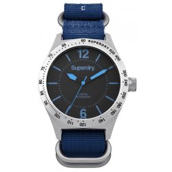 SUPERDRY férfi kék Quartz óra karóra SYG112U