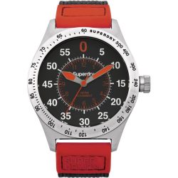 SUPERDRY férfi fekete Quartz óra karóra SYG122R