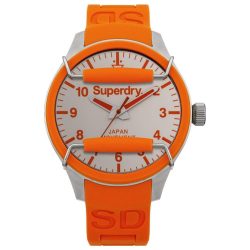 SUPERDRY férfi narancssárga Quartz óra karóra SYG125O