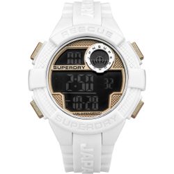 SUPERDRY férfi fehér Quartz óra karóra SYG193WRG