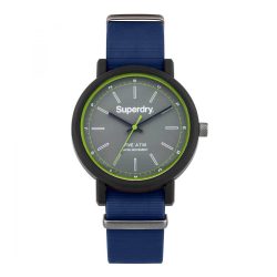 SUPERDRY férfi kék Quartz óra karóra SYG197U
