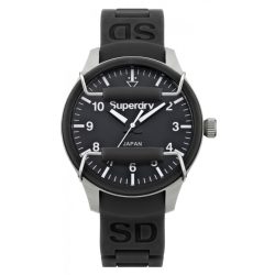 SUPERDRY női fekete Quartz óra karóra SYL120B
