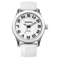 SUPERDRY női fehér Quartz óra karóra SYL146W