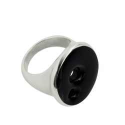 BREIL női ezüst / fekete gyűrű ékszer TJ0826-15