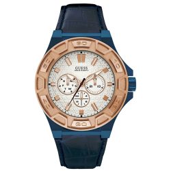 GUESS férfi kék Quartz óra karóra W0674G7