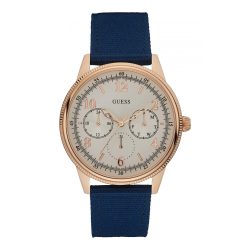 GUESS férfi kék Quartz óra karóra W0863G4