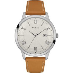 GUESS férfi barna Quartz óra karóra W0972G1