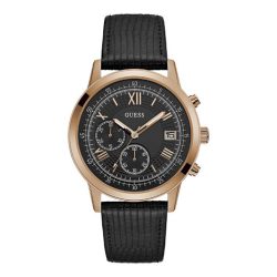 GUESS férfi fekete Quartz óra karóra W1000G4