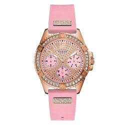 GUESS női rózsaszín Quartz óra karóra W1160L5