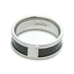 XENOX női fekete gyűrű ékszer X1482-54