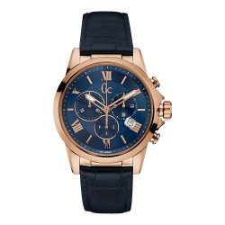 GC férfi kék Quartz óra karóra Y08003G7