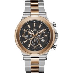 GC férfi ezüst, rózsaszín Quartz óra karóra Y23003G2